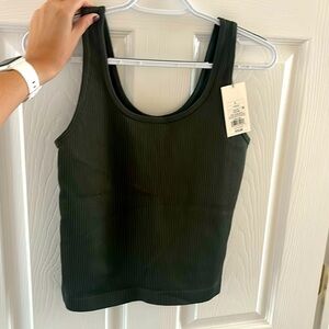 NWT Dark green AND ribbed tank